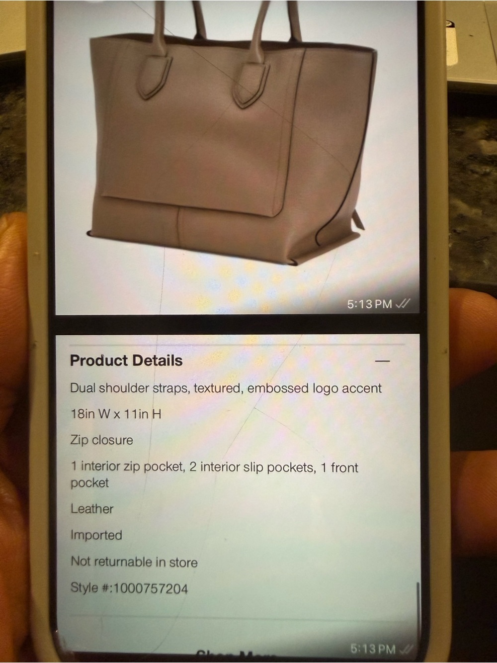 Longchamp Leather Mailbox Tote Bag - Picture 8 of 8